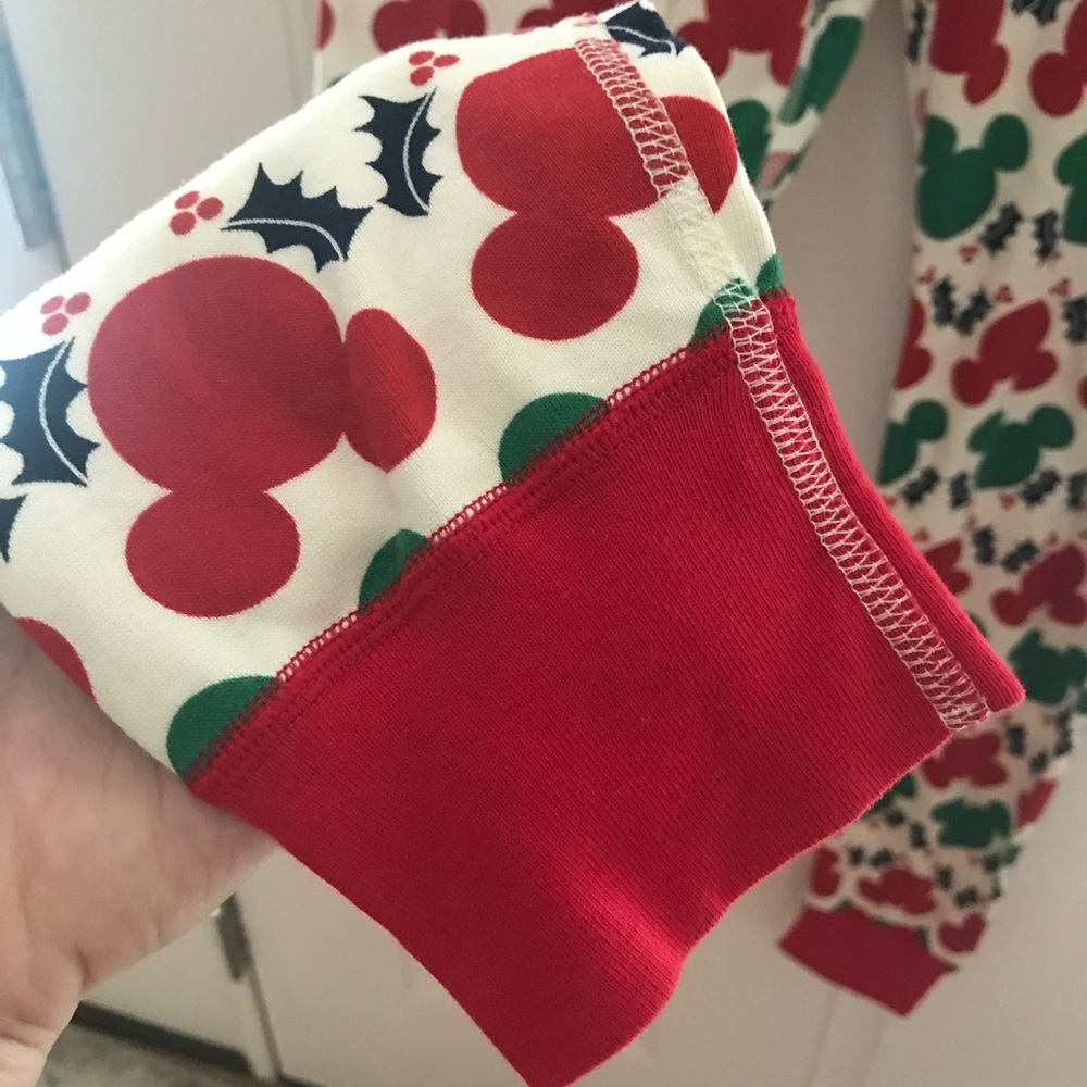 New HANNA ANDERSSON Disney Mickey Mouse Adult Holiday Long John Pajama Pants NWT - Picture 5 of 13